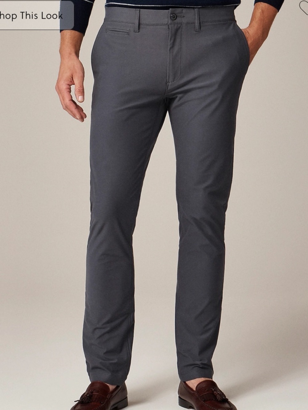 J crew Atlantic slate 484 Slim-fit tech pant